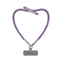 Amethyst Purple metallic BlingBling wristlet strap presented with Tiny Bulb
