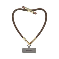 Caramel Brown BlingBling wristlet strap showcased with Tiny Bulb