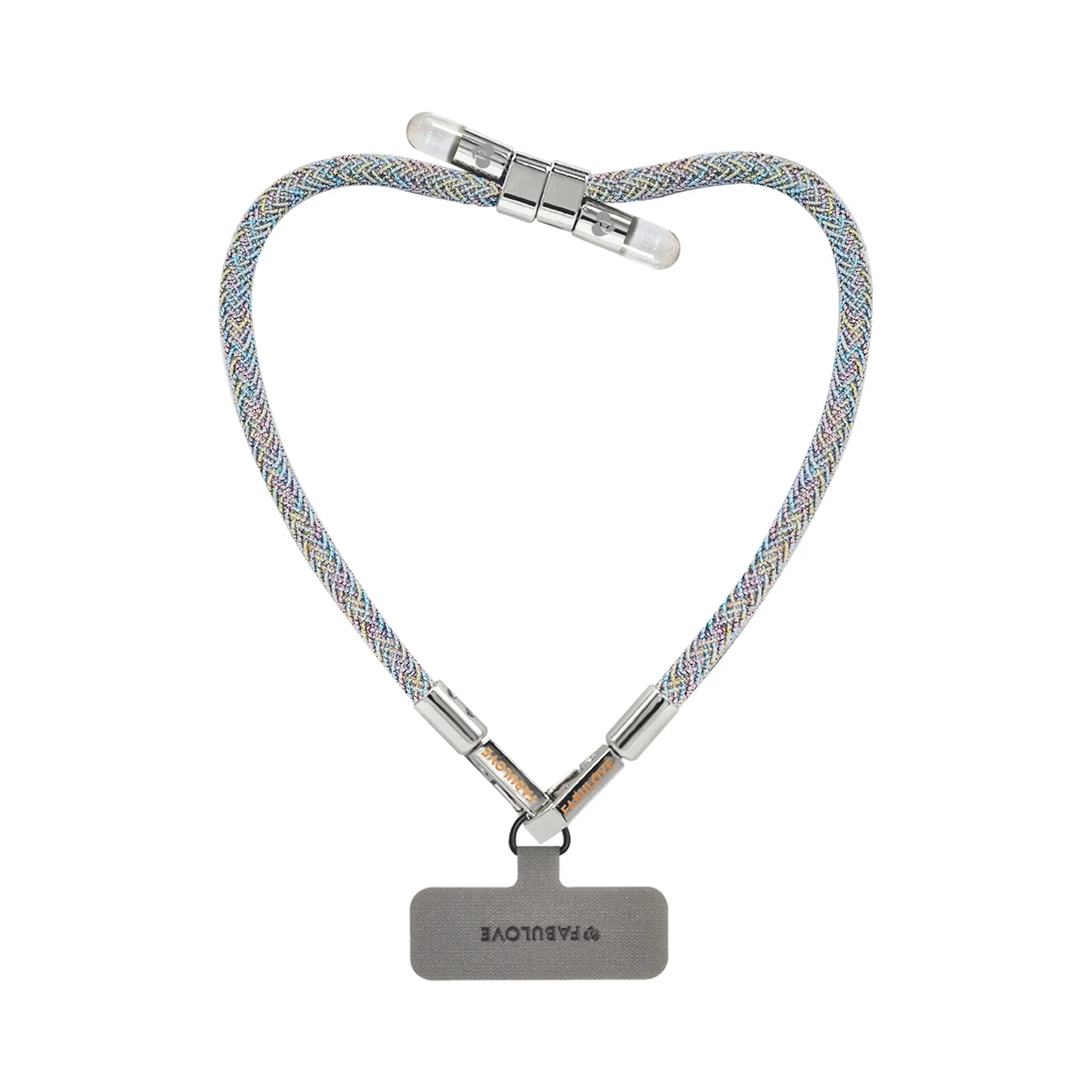 Iridescent iridescent BlingBling wristlet strap with Tiny Bulb reflector