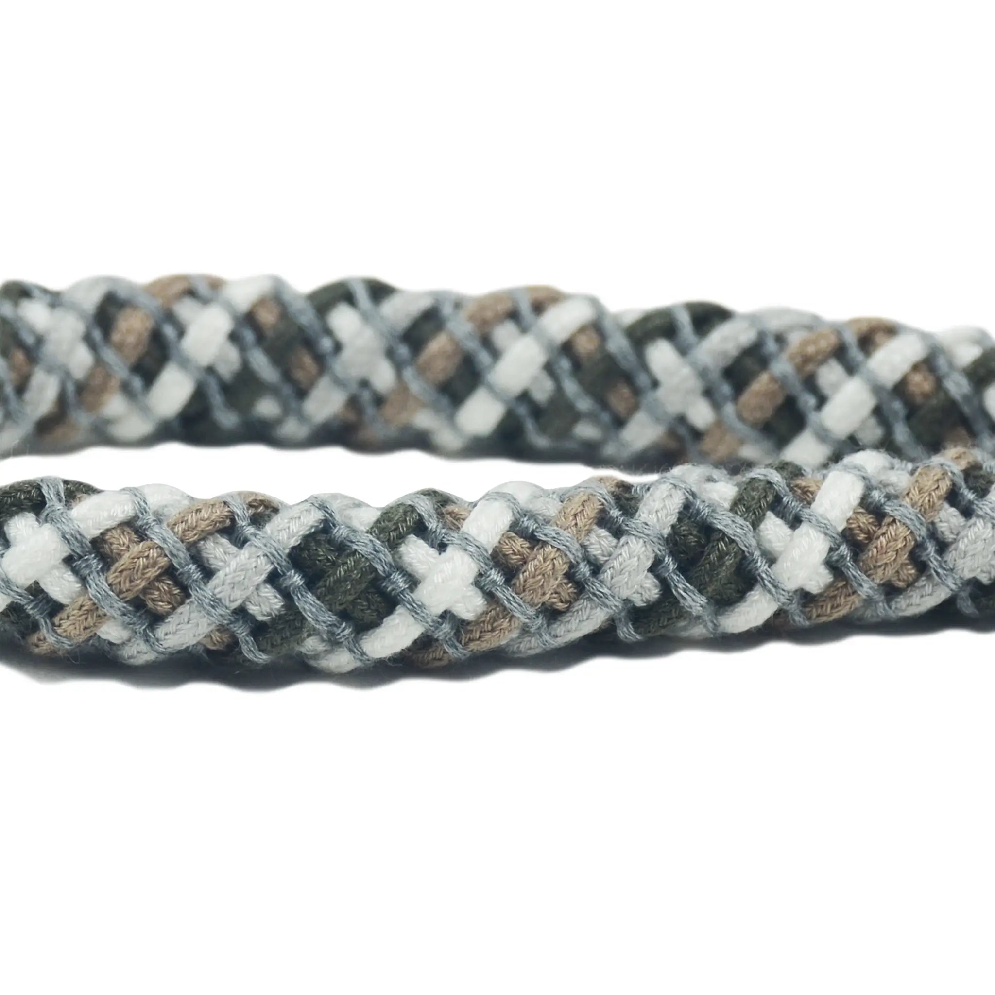 Close-up of Iceland strap's braided pattern
