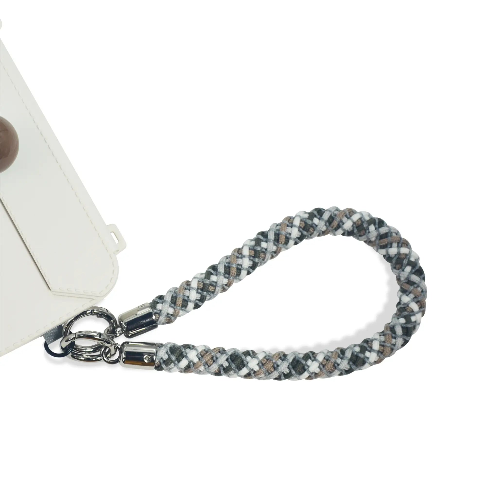 Iceland strap clipped to phone charging port