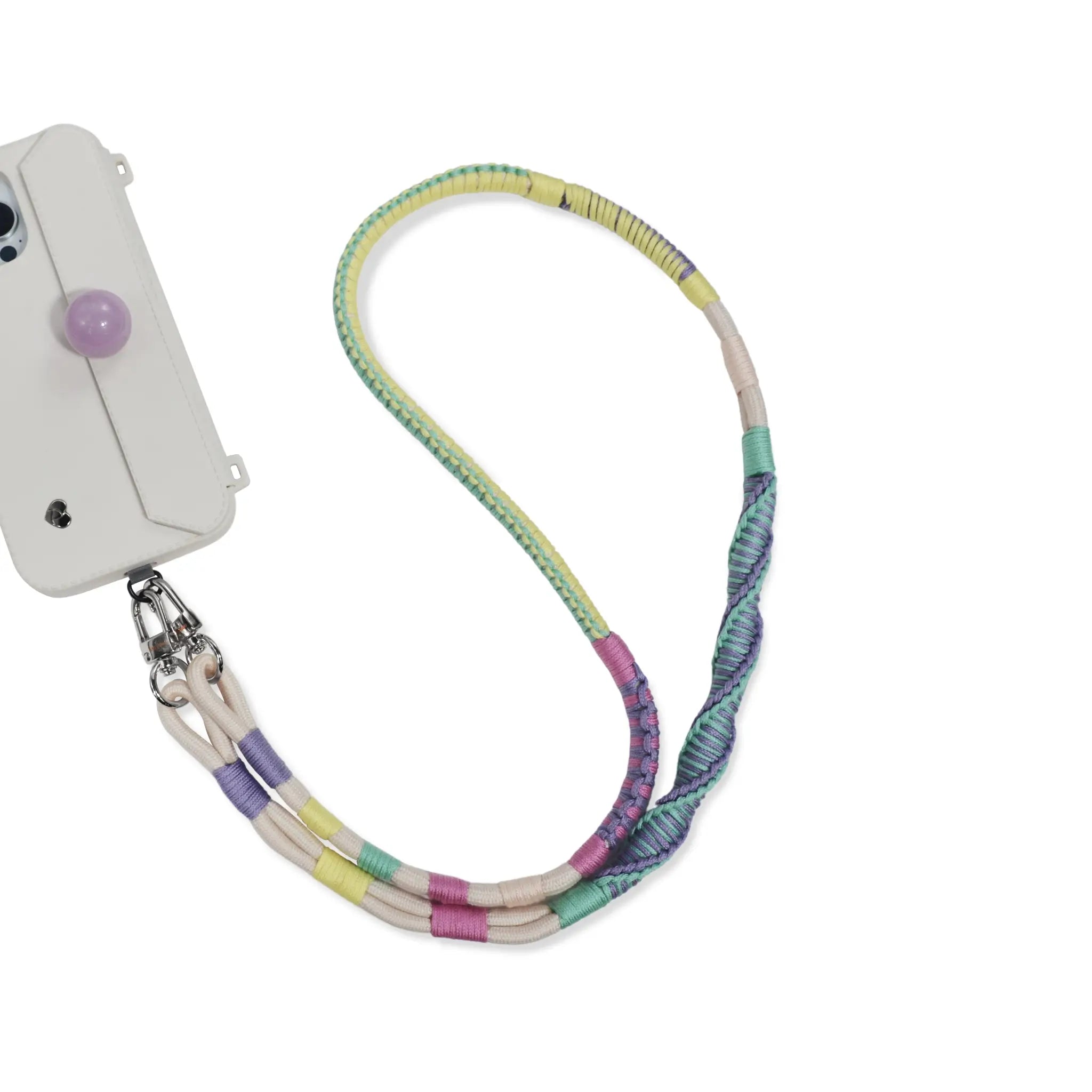 Charging port setup with Mint Mambo sustainable phone strap