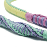 Braid pattern detail on  TENCEL™ shoulder strap in Mint Mambo