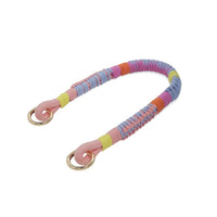 Hand-braided TENCEL™ wristlet strap in Pastel Dream color