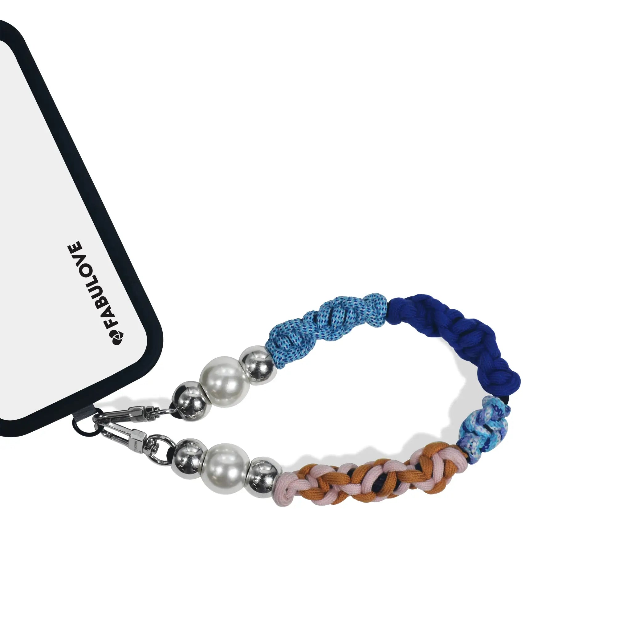 Titan wristlet connected to phone case using strap card for easy access