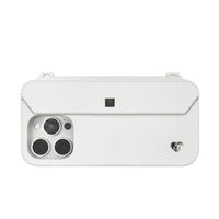 Max style: Contemporary white iPhone 16 Pro Max case with silver accents and triple-lens protection