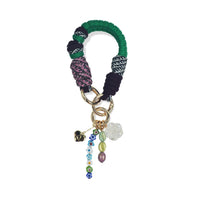 Spica handle in hand-braided TENCEL™ hanging with charm details