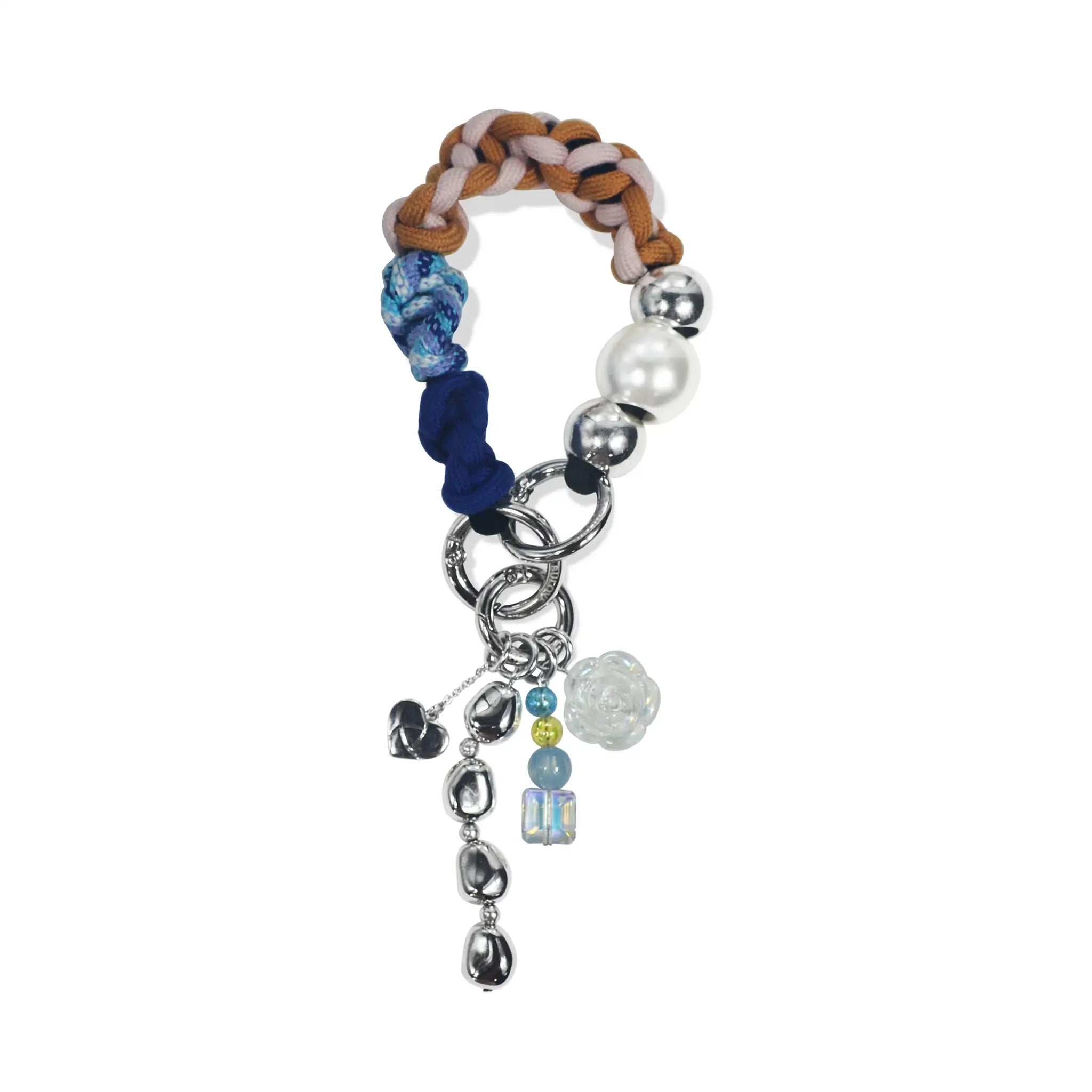 Titan handle in hand-braided TENCEL™ hanging with attached charms