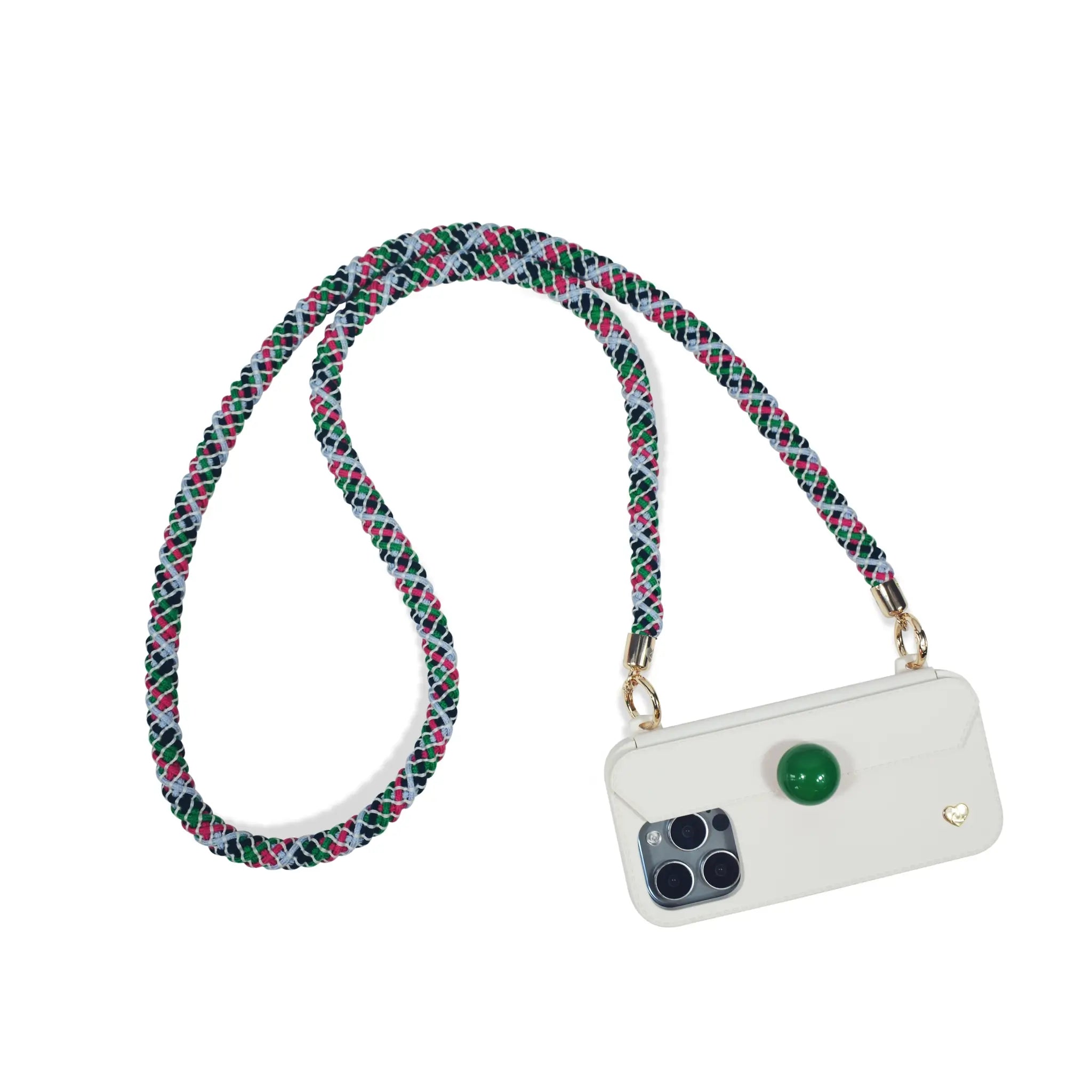 Tokyo strap mounted on phone case hardware