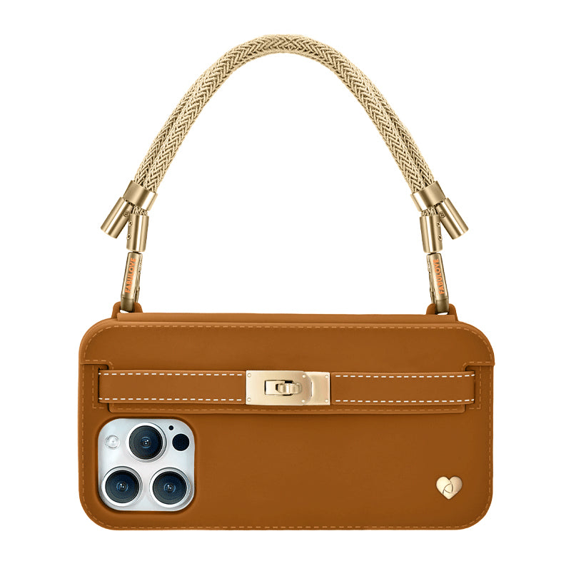 Lumi【Golden Strap + Brown Pursecase】