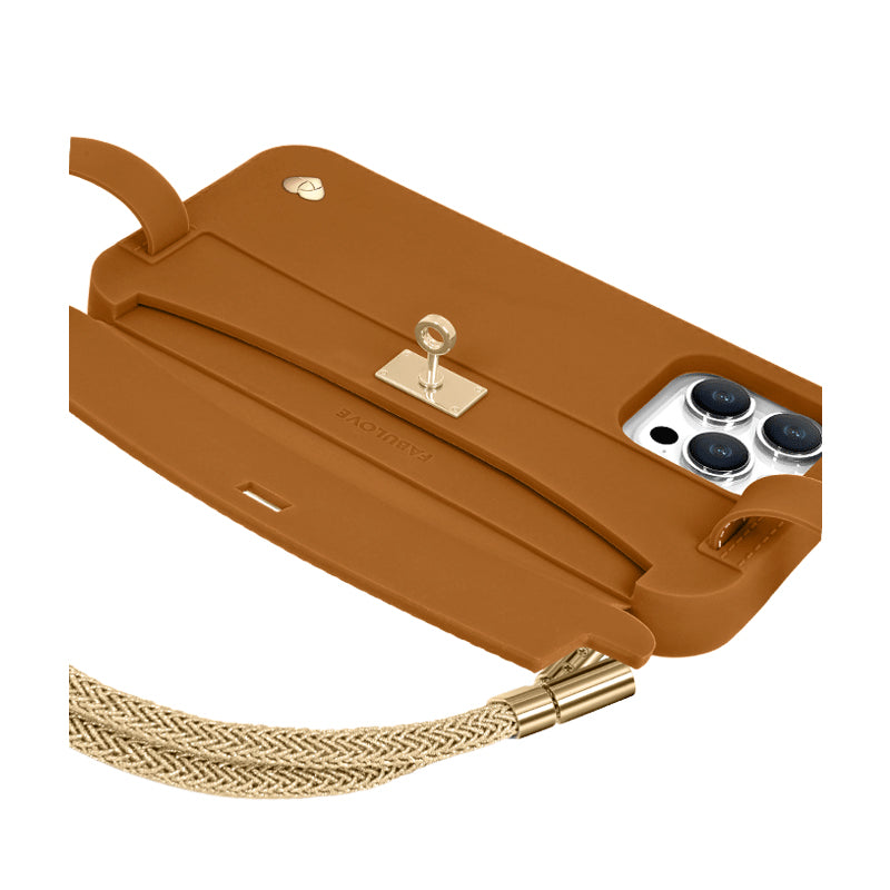 Lumi【Golden Strap + Brown Pursecase】