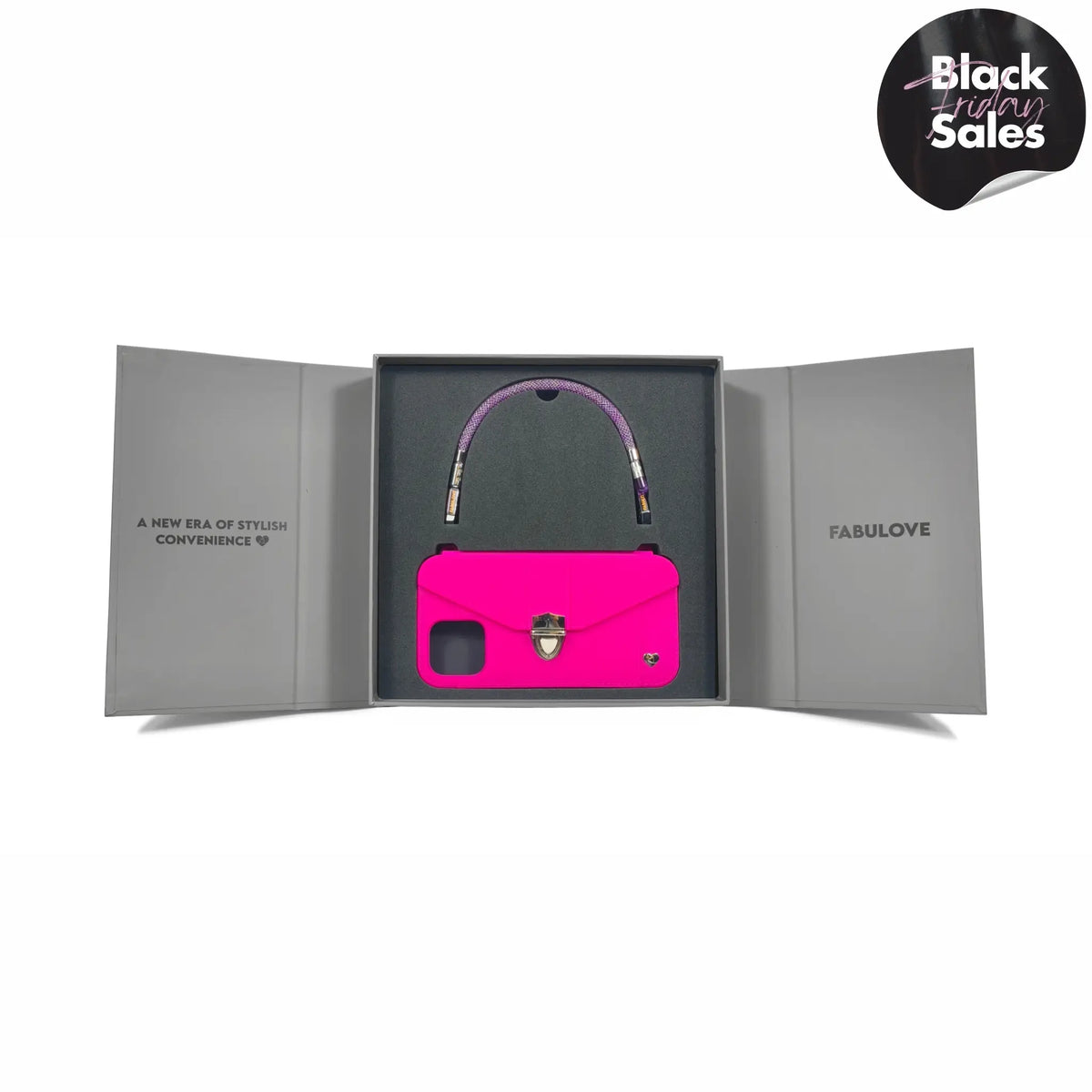 AURA Purse Case Gift Set - Hot Pink
