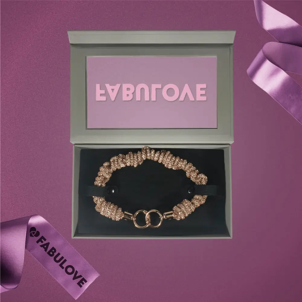 Christmas Special: Hand-Braided Crystal Wrislet Strap - Rose Gold