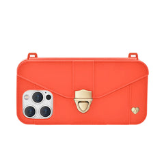 Purse Case: iPhone 13/14/15, Recycled Silicone, Tange Orange | AURA