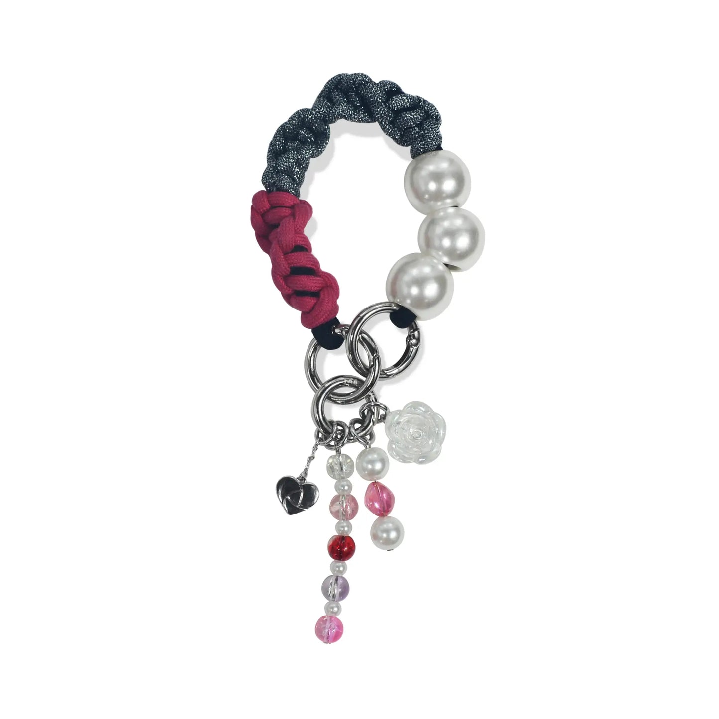 Auren handle in hand-braided TENCEL™ hanging with charm elements
