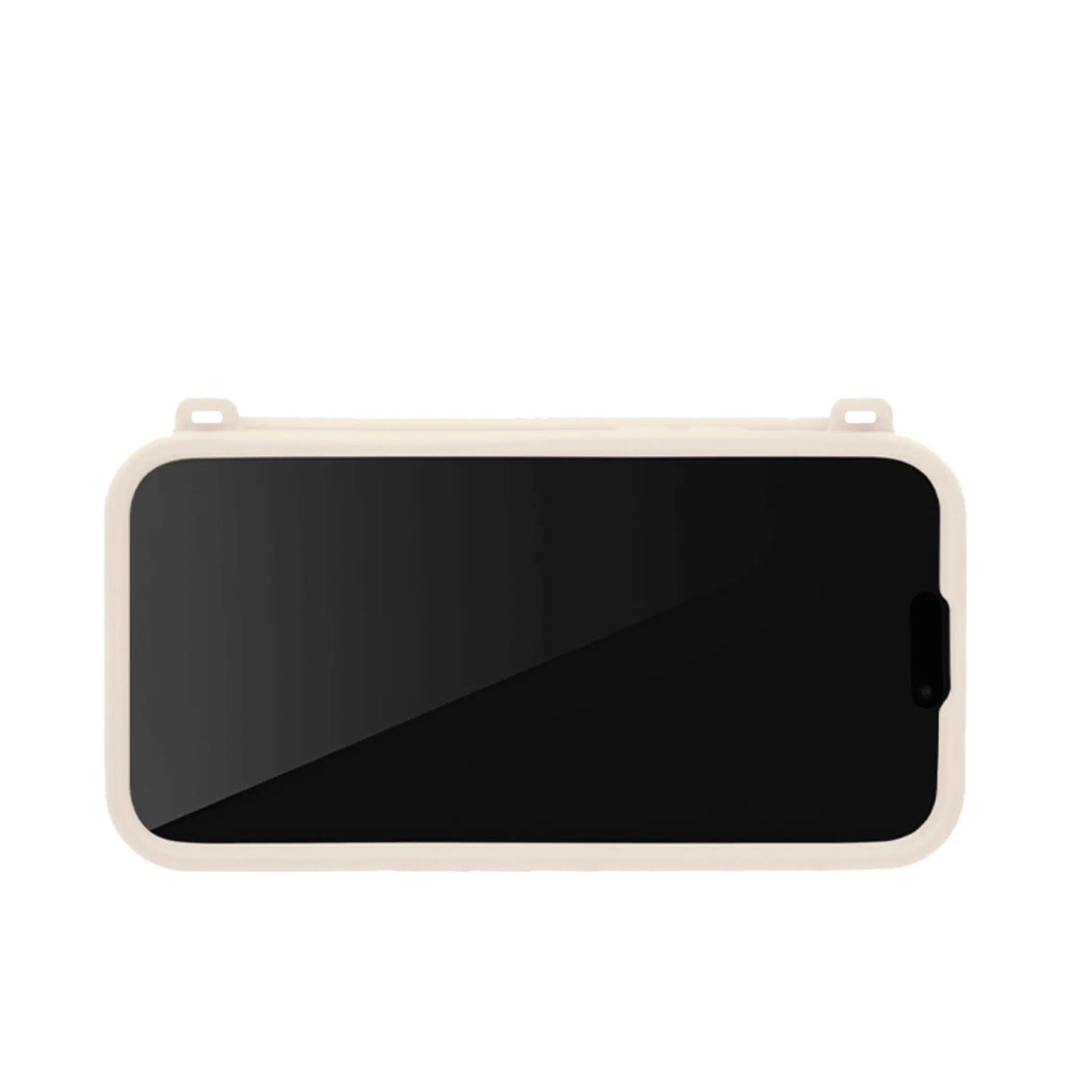 Recycled Silicone iPhone Purse Case with Card Compartment, Beige | LUMI