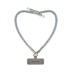 Adjustable Lurex Wristlet With Tiny Bulb - Iridescent