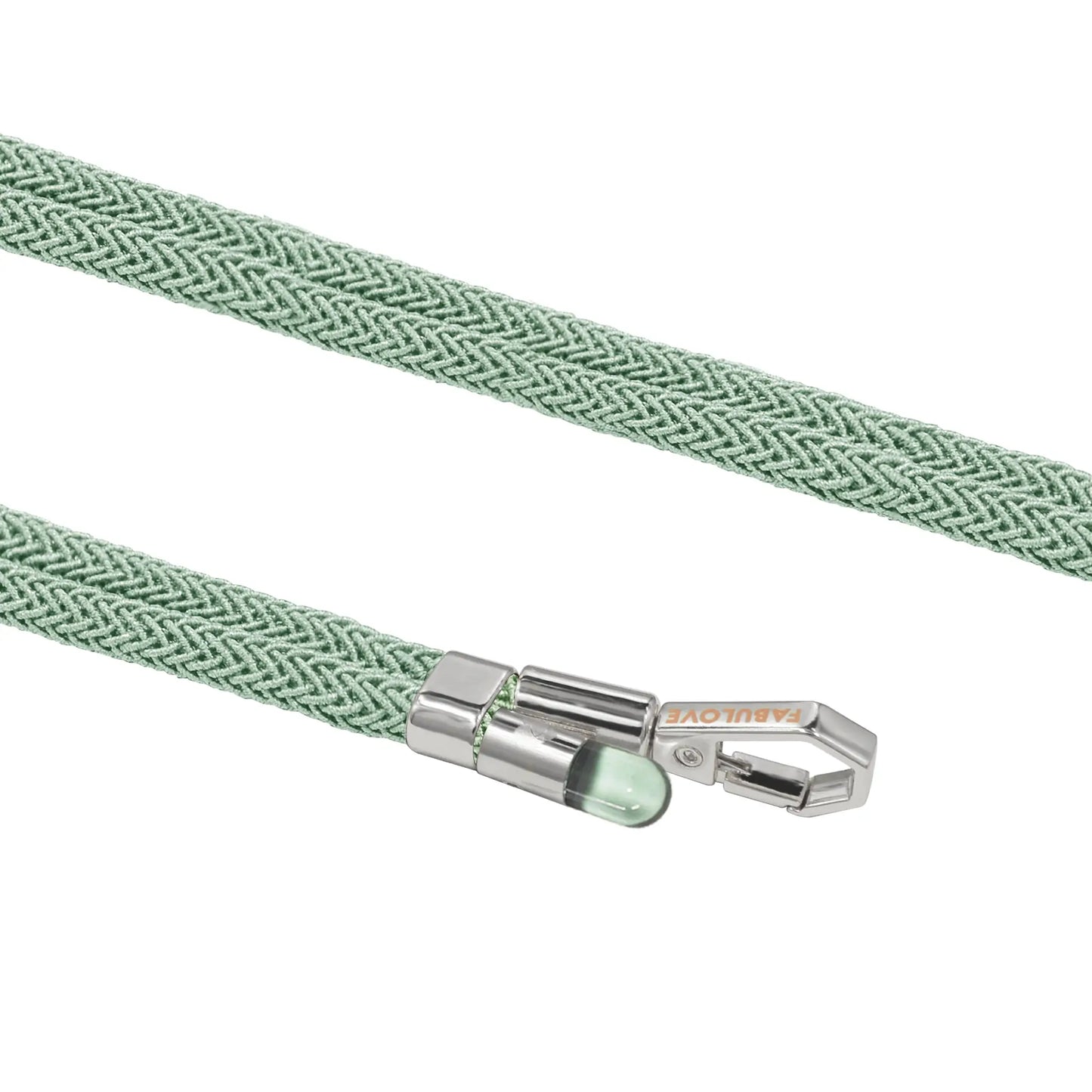 Adjustable Lurex Crossbody Strap With Tiny Bulb - Mint Green
