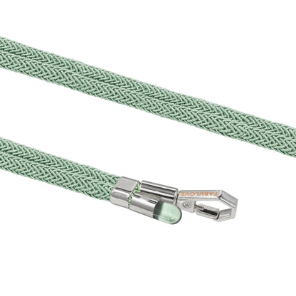 Adjustable Lurex Wristlet With Tiny Bulb - Mint Green