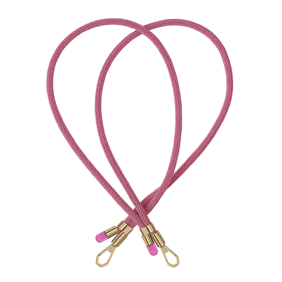 Christmas Special: Adjustable Lurex Crossbody Strap With Tiny Bulb - Scarlet