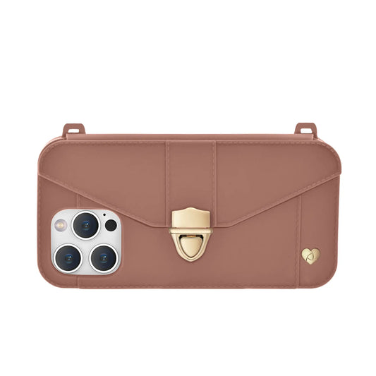 Purse Case: iPhone 13/14/15, Recycled Silicone, Burlwood | AURA