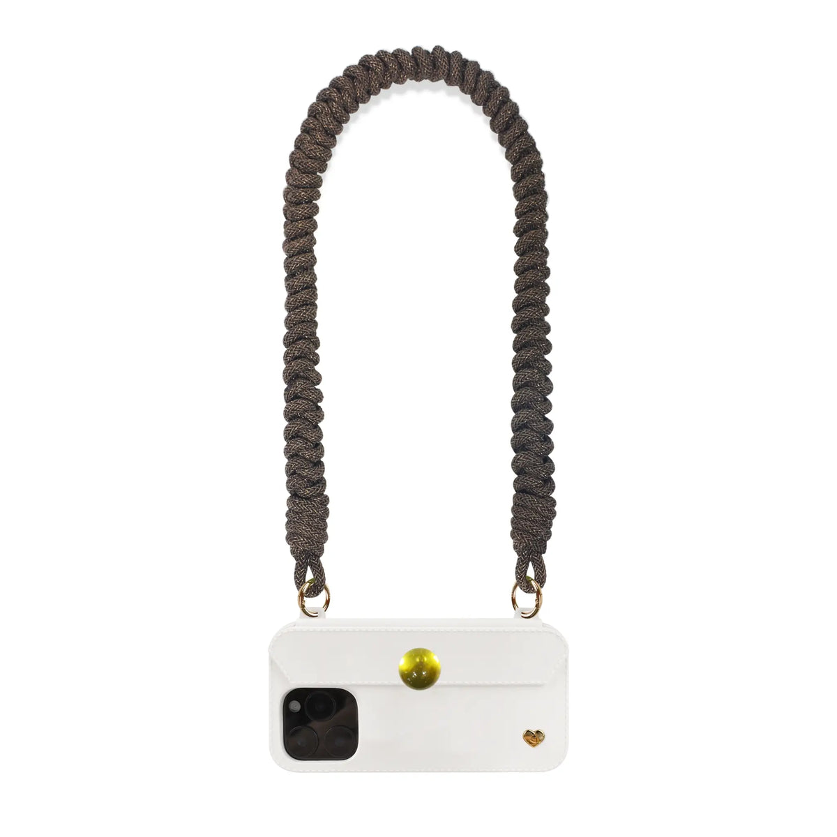 Hand-Braided Flexi Strap – Shoulder/Wristlet/Handle Set- Caramel Brown