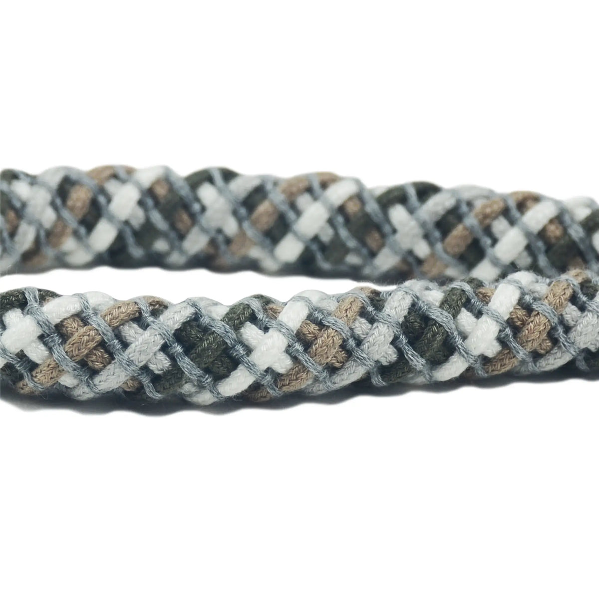 Close-up of Iceland strap's braided pattern