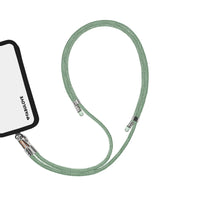 Adjustable Lurex Crossbody Strap With Tiny Bulb - Mint Green