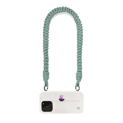 Hand-Braided Flexi Strap – Shoulder/Wristlet/Handle Set- Mint Green