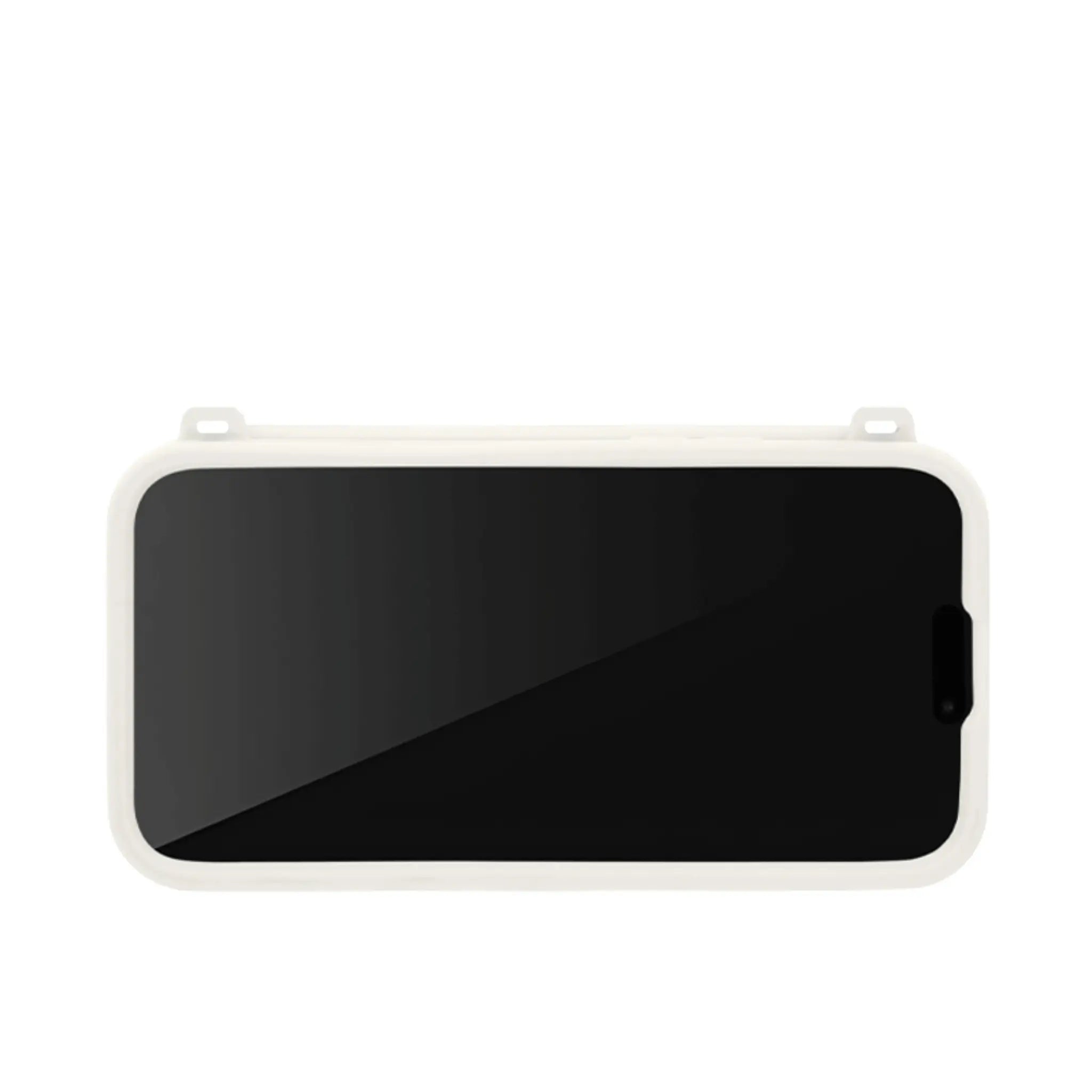 Recycled Silicone iPhone Purse Case with Card Compartment, Off White | LUMI