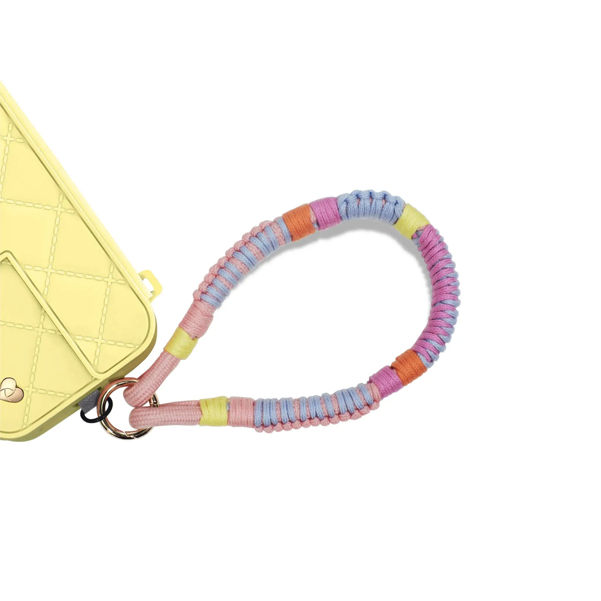Hand-Braided TENCEL™ Wristlet Strap – Pastel Dream