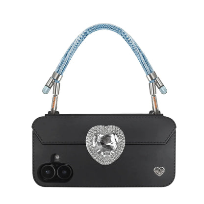 Adjustable Lurex Wristlet With Tiny Bulb - Peacock Blue