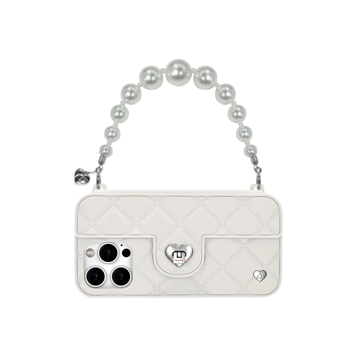 Charm strap connected to phone case, ideal as a phone charm.