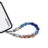 Titan wristlet connected to phone case using strap card for easy access