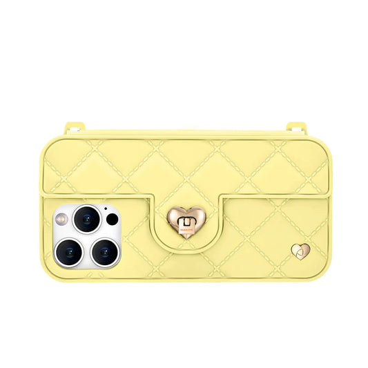 Purse Case: Card Compartment, iPhone 13-15, Buttermilk | SOL