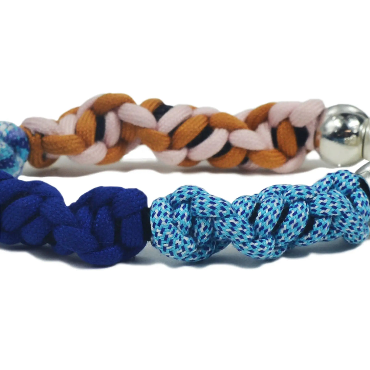 Detailed texture shot of braided TENCEL™ wrist strap in Titan shade